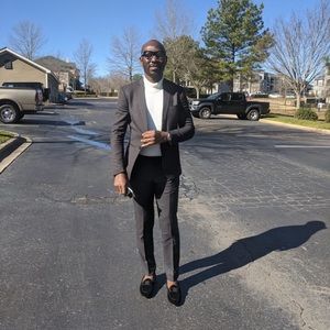 TONELLO handmade jacquard black suit, S-40(IT-50)